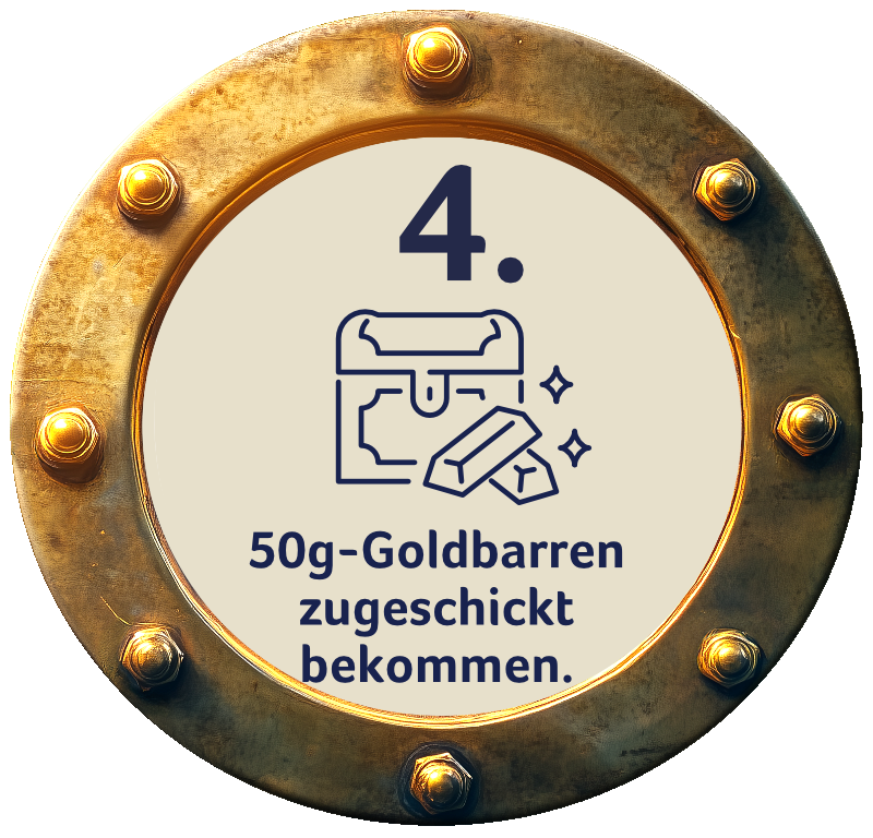 50g Goldbarren zugeschickt bekommen